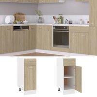 Berkfield Home Drawer Bottom Cabinet Sonoma Oak 30x46x81.5 cm Engineered Wood in Light Tan