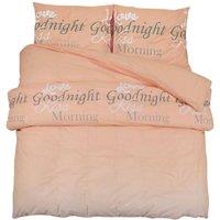 Berkfield Home Duvet Cover Set Pink 140x200 cm Cotton in Pale Pink