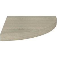 Berkfield Home Floating Corner Shelf Oak 35x35x3.8 cm MDF in Light Tan