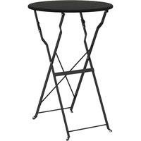 Berkfield Home Folding Bistro Table Anthracite 50x71 cm Powder-coated Steel in Charcoal | Size: 50x71 cm