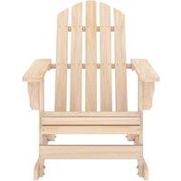 Berkfield Home Garden Adirondack Rocking Chair Solid Fir Wood in Natural
