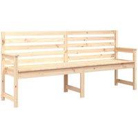 Berkfield Home Garden Bench 203.5x48x91.5 cm Solid Wood Pine in Light Brown