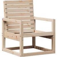Berkfield Home Garden Chair 57.5x63x76 cm Solid Wood Pine in Light Oak
