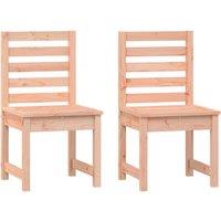Berkfield Home Garden Chairs 2 pcs 40.5x48x91.5 cm Solid Wood Douglas in Light Tan