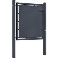 Berkfield Home Garden Gate Steel 100x75 cm Anthracite in Dark Grey