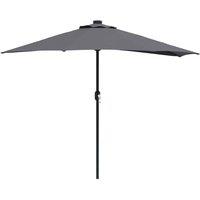 Berkfield Home Garden Parasol Anthracite Large Fabric in Charcoal