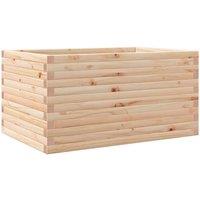 Berkfield Home Garden Planter 90x60x45.5 cm Solid Wood Pine in Natural