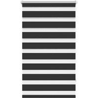 Berkfield Home Zebra Blind 90 x 150 cm Black