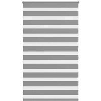 Berkfield Home Zebra Blind 80 x 175 cm Grey