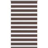 Berkfield Home Zebra Blind 80 x 175 cm Coffee in Brown