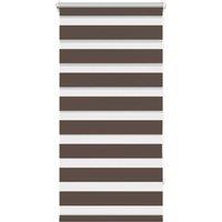 Berkfield Home Zebra Blind 60 x 120 cm Coffee in Brown
