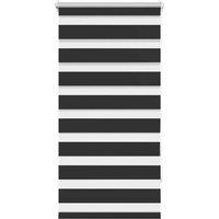 Berkfield Home Zebra Blind 60 x 120 cm Black