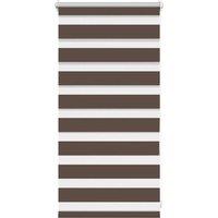 Berkfield Home Zebra Blind 40 x 100 cm Coffee in Brown