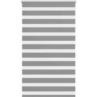 Berkfield Home Zebra Blind 100 x 175 cm Grey