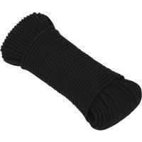 Berkfield Home Work Rope Black 4 mm 50 m Polyester