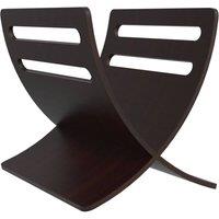 Berkfield Home Wooden Magazine Rack Floor Standing Brown