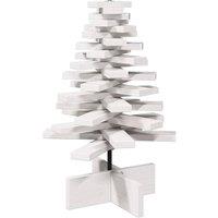 Berkfield Home Wooden Christmas Tree for Decoration White 60 cm Solid Wood Pine