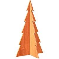 Berkfield Home Wooden Christmas Tree for Decoration Wax Brown 80 cm Solid Wood Pine