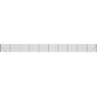 Berkfield Home Wire Mesh Fence with Spike Anchors Green 1.4x25 m