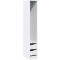 Berkfield Home Wardrobe White 30x50x200 cm Engineered Wood | Size: 30 x 50 x 200 cm