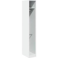 Berkfield Home Wardrobe White 30x50x200 cm Engineered Wood | Size: 30 x 50 x 200 cm