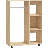 Berkfield Home Wardrobe Sonoma Oak 80x40x110 cm Engineered Wood in Brown | Size: 80 x 40 x 110 cm