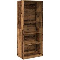 Berkfield Home Wardrobe Old Wood 80x50x200 cm Engineered Wood in Brown | Size: 80 x 50 x 200 cm
