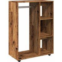 Berkfield Home Wardrobe Old Wood 80x40x110 cm Engineered Wood in Brown | Size: 80 x 40 x 110 cm