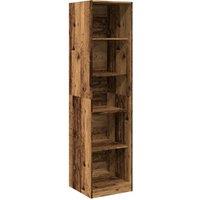 Berkfield Home Wardrobe Old Wood 50x50x200 cm Engineered Wood in Brown | Size: 50 x 50 x 200 cm