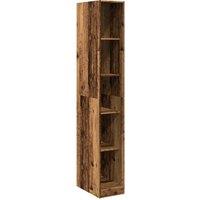 Berkfield Home Wardrobe Old Wood 30x50x200 cm Engineered Wood in Brown | Size: 30 x 50 x 200 cm