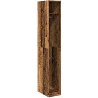 Berkfield Home Wardrobe Old Wood 30x50x200 cm Engineered Wood in Brown | Size: 30 x 50 x 200 cm