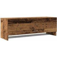 Berkfield Home Wardrobe Old Wood 100x32.5x35 cm Engineered Wood in Brown