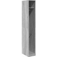 Berkfield Home Wardrobe Grey Sonoma 30x50x200 cm Engineered Wood | Size: 30 x 50 x 200 cm