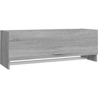 Berkfield Home Wardrobe Grey Sonoma 100x32.5x35 cm Engineered Wood