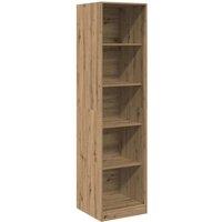 Berkfield Home Wardrobe Artisian Oak 50x50x200 cm Engineered Wood in Brown | Size: 50 x 50 x 200 cm