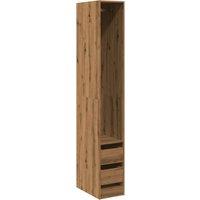 Berkfield Home Wardrobe Artisian Oak 30x50x200 cm Engineered Wood in Brown | Size: 30 x 50 x 200 cm