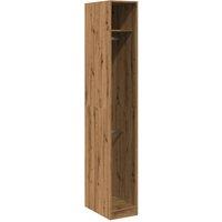 Berkfield Home Wardrobe Artisian Oak 30x50x200 cm Engineered Wood in Brown | Size: 30 x 50 x 200 cm