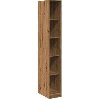 Berkfield Home Wardrobe Artisian Oak 30x50x200 cm Engineered Wood in Brown | Size: 30 x 50 x 200 cm