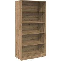Berkfield Home Wardrobe Artisian Oak 100x50x200 cm Engineered Wood in Brown | Size: 100 x 50 x 200 cm