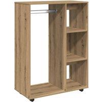 Berkfield Home Wardrobe Artisan Oak 80x40x110 cm Engineered Wood in Brown | Size: 80 x 40 x 110 cm