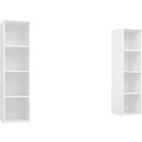 Berkfield Home Wall-mounted TV Cabinets 2 pcs White Engineered Wood