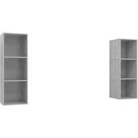 Berkfield Home Wall-mounted TV Cabinets 2 pcs Concrete Grey Engineered Wood
