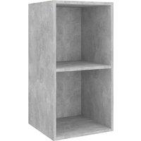 Berkfield Home Wall-mounted TV Cabinet Concrete Grey 37x37x72 cm Engineered Wood | Size: 37 x 37 x 72 cm