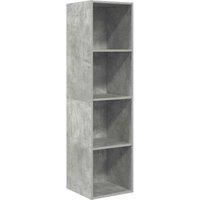 Berkfield Home Wall-mounted TV Cabinet Concrete Grey 37x37x142.5 cm Engineered Wood
