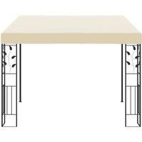 Berkfield Home Wall-mounted Gazebo 3x3x2.5 m Cream in Beige