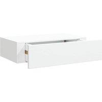 Berkfield Home Wall-mounted Drawer Shelf White 40x23.5x10 cm MDF