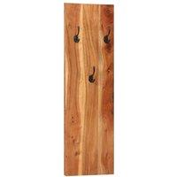 Berkfield Home Wall-mounted Coat Racks 2 pcs 36x3x110 cm Solid Acacia Wood in Brown | Size: 36 x 3 x 110 cm