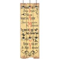 Berkfield Home Wall-mounted Coat Rack with 6 Hooks 120x40 cm FAMILY