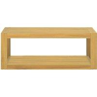 Berkfield Home Wall-mounted Bathroom Cabinet 90x45x35 cm Solid Wood Teak in Brown | Size: 90 x 45 x 35 cm