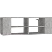 Berkfield Home Wall-Mounted TV Cabinet Concrete Grey 102x35x35 cm Engineered Wood | Size: 102 x 35 x 35 cm